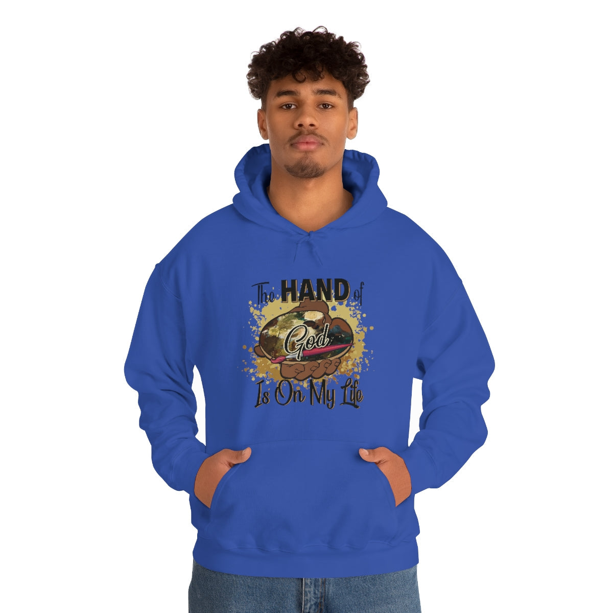 Unisex Heavy Blend™ Hooded Sweatshirt HOG Splash Navy