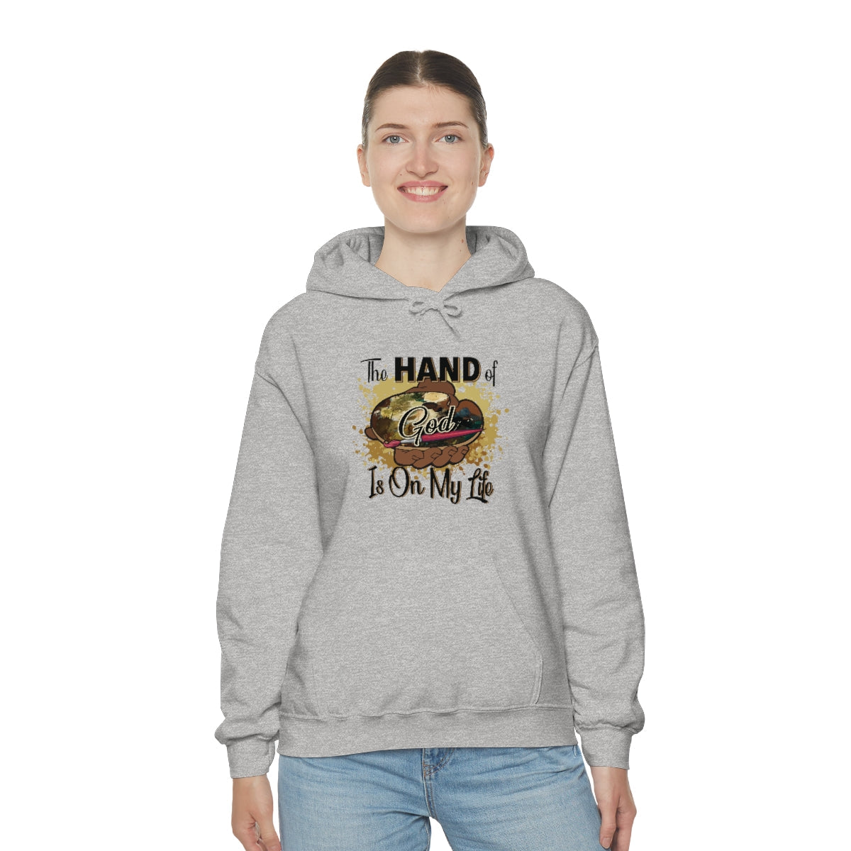 Unisex Heavy Blend™ Hooded Sweatshirt HOG Splash Sport Grey