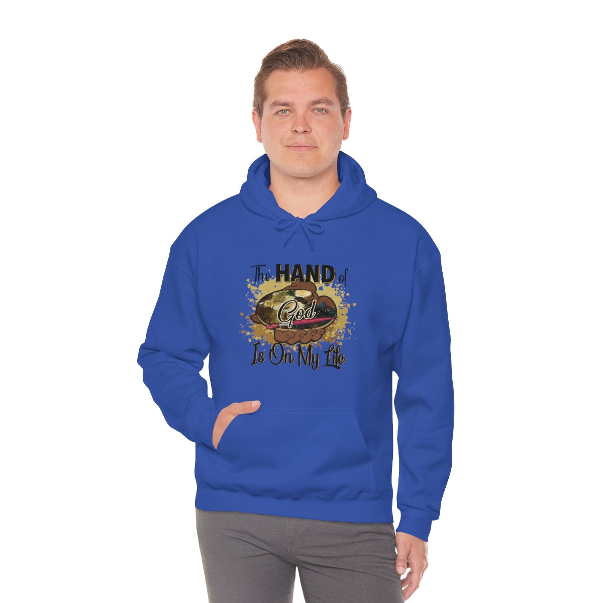 Unisex Heavy Blend™ Hooded Sweatshirt HOG Splash Royal