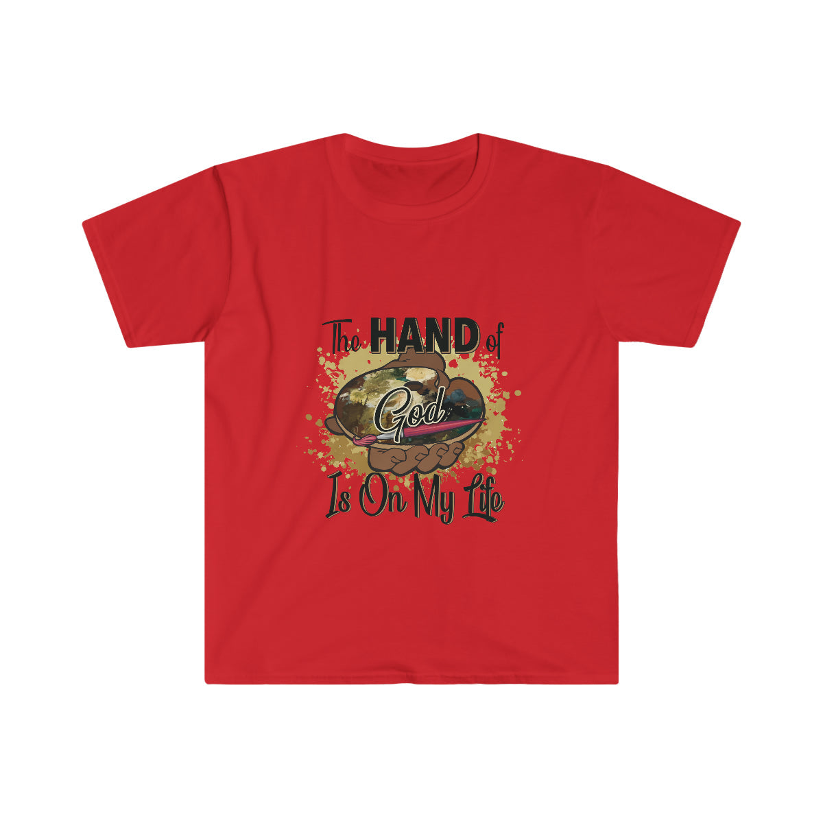 Unisex Softstyle T-Shirt HOG Splash Red