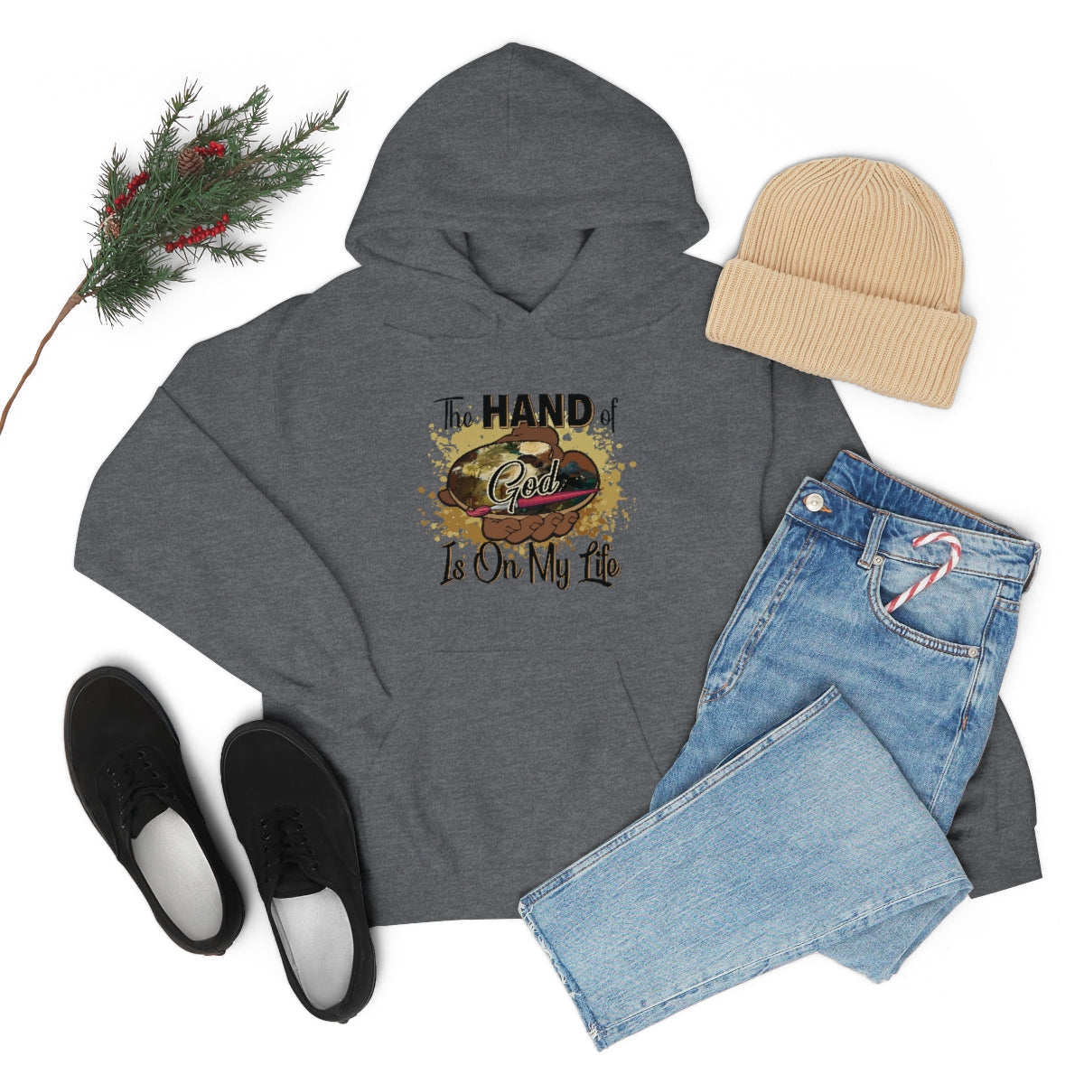 Unisex Heavy Blend™ Hooded Sweatshirt HOG Splash Dark Heather