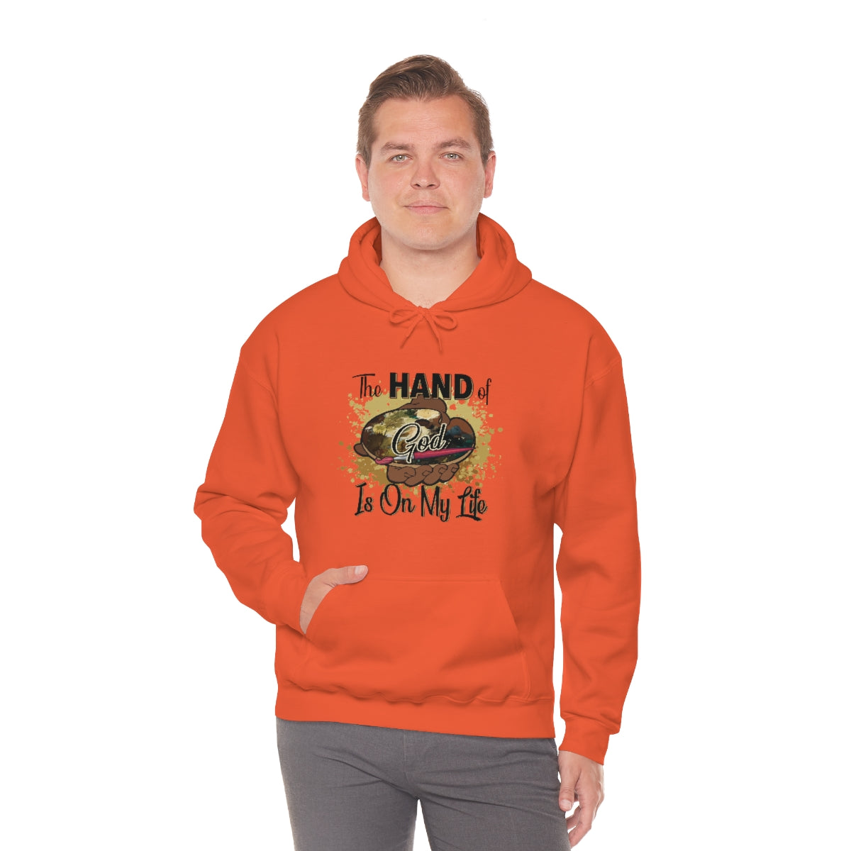 Unisex Heavy Blend™ Hooded Sweatshirt HOG Splash Gold