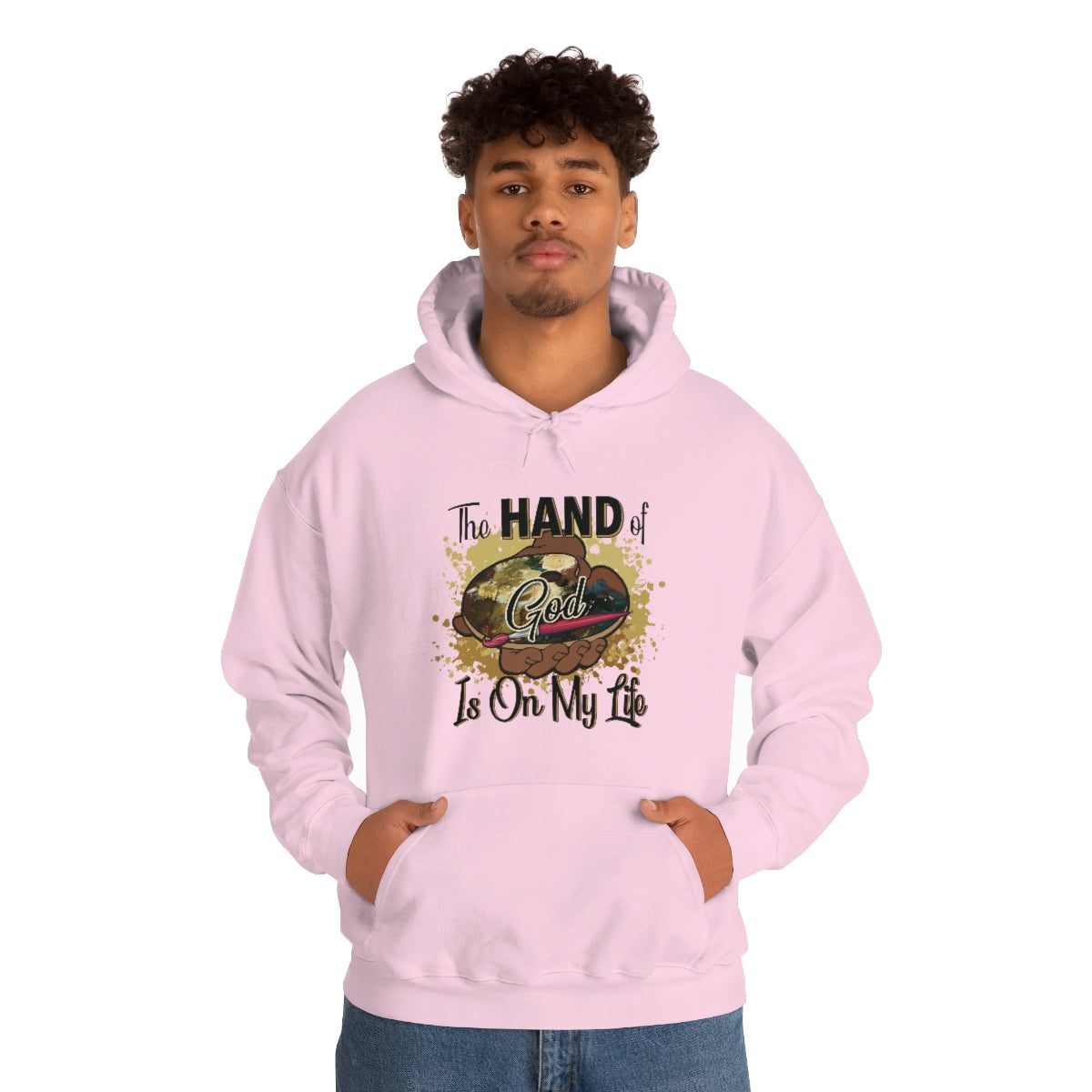 Unisex Heavy Blend™ Hooded Sweatshirt HOG Splash Light Pink