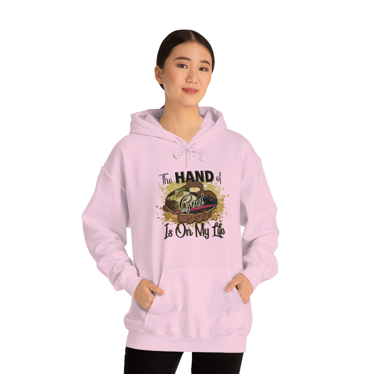 Unisex Heavy Blend™ Hooded Sweatshirt HOG Splash Light Pink
