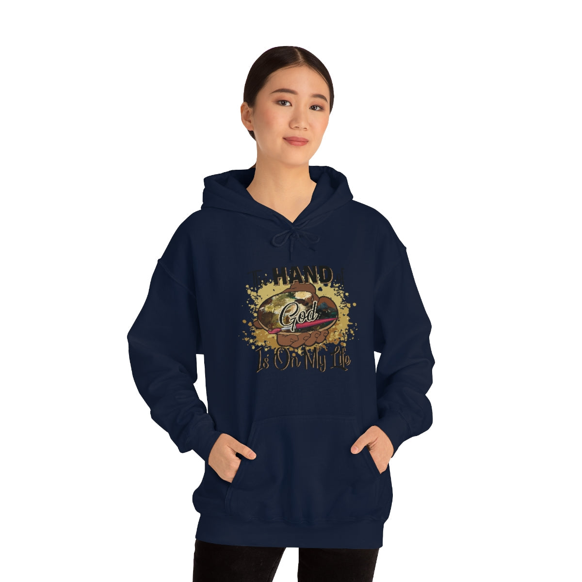 Unisex Heavy Blend™ Hooded Sweatshirt HOG Splash Navy