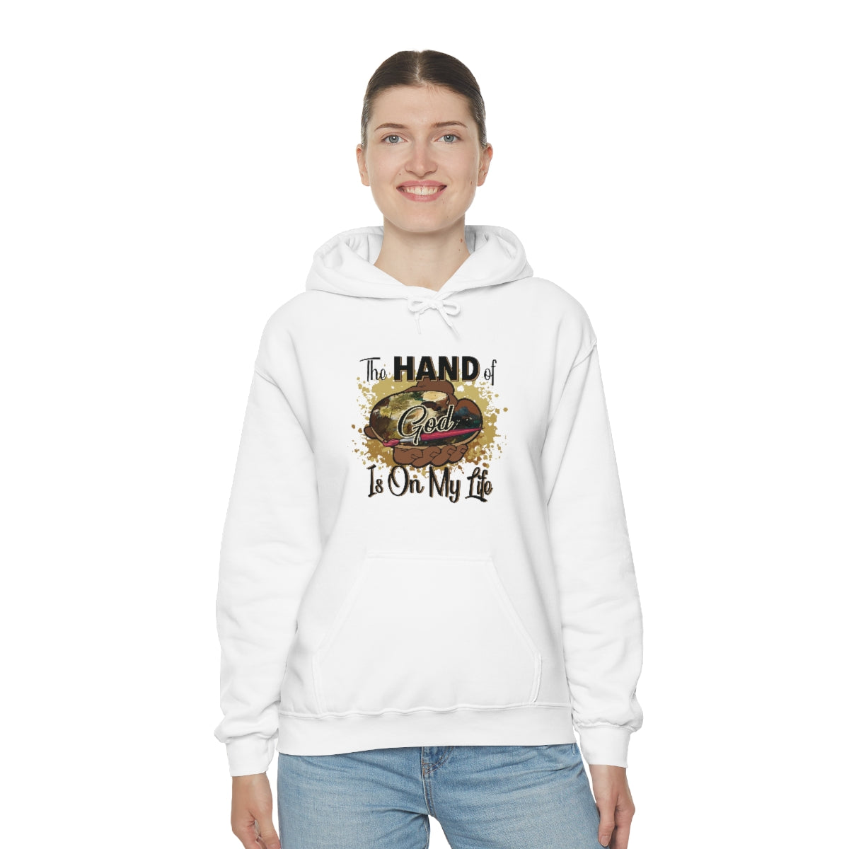 Unisex Heavy Blend™ Hooded Sweatshirt HOG Splash White