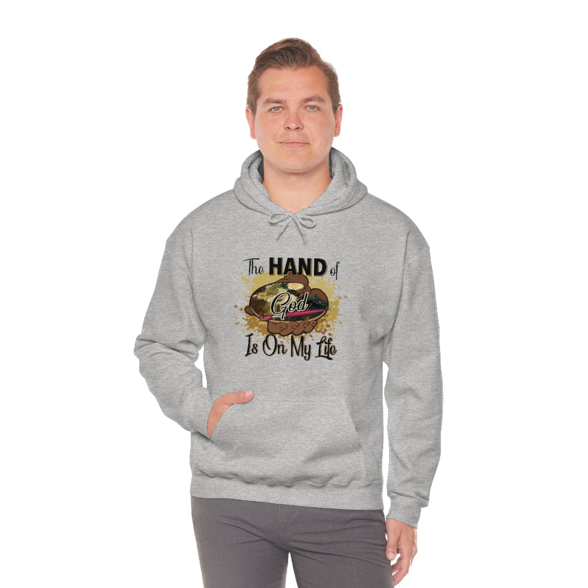 Unisex Heavy Blend™ Hooded Sweatshirt HOG Splash Sport Grey