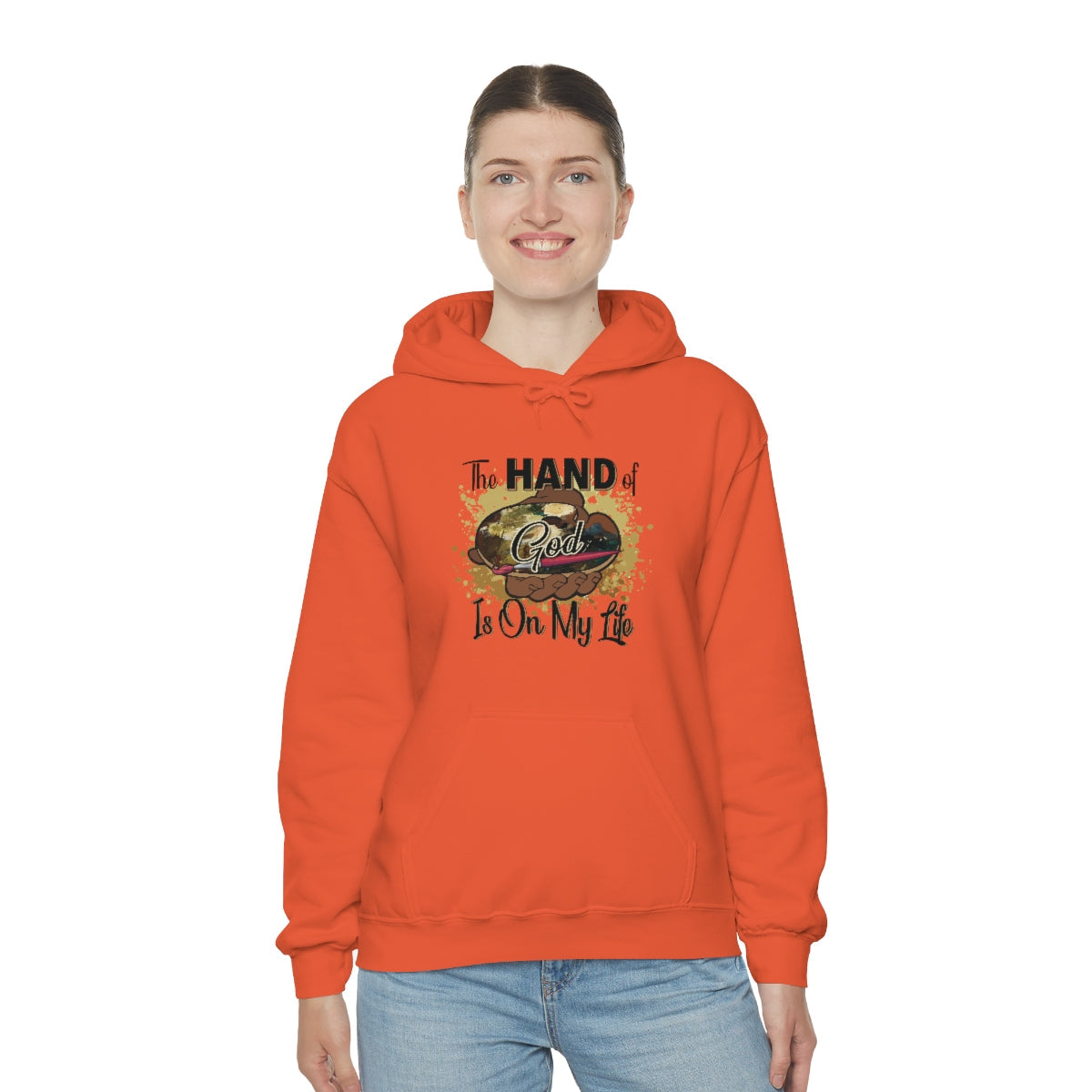 Unisex Heavy Blend™ Hooded Sweatshirt HOG Splash Gold