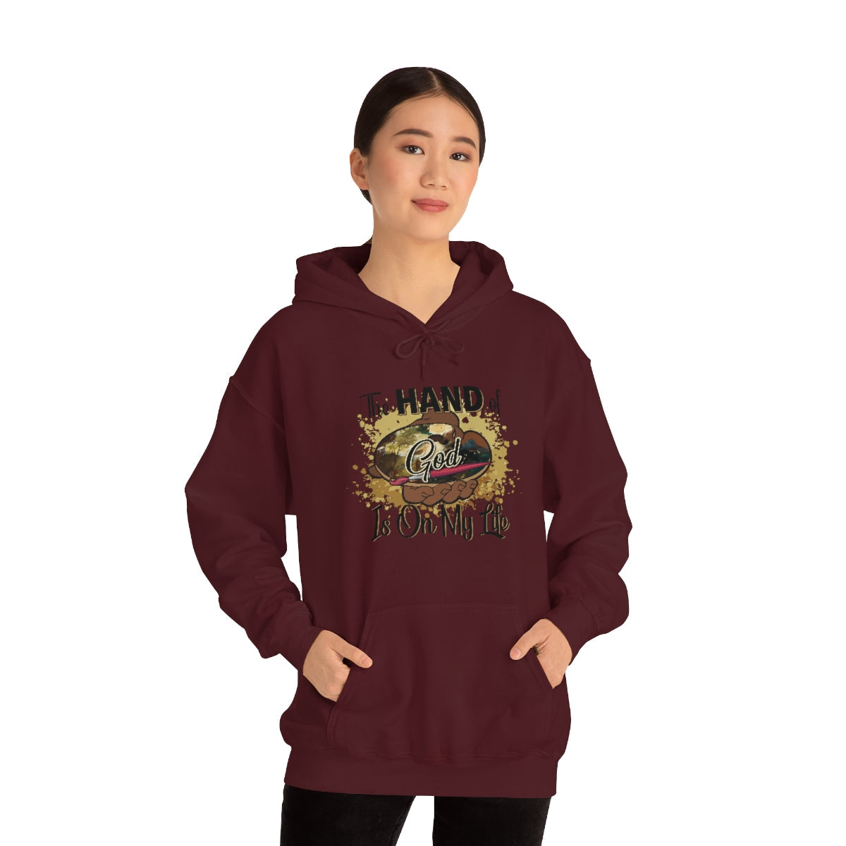 Unisex Heavy Blend™ Hooded Sweatshirt HOG Splash Gold
