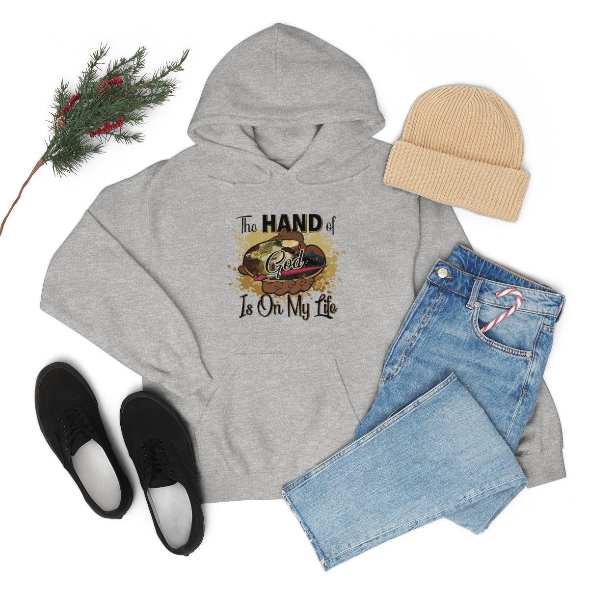 Unisex Heavy Blend™ Hooded Sweatshirt HOG Splash Sport Grey