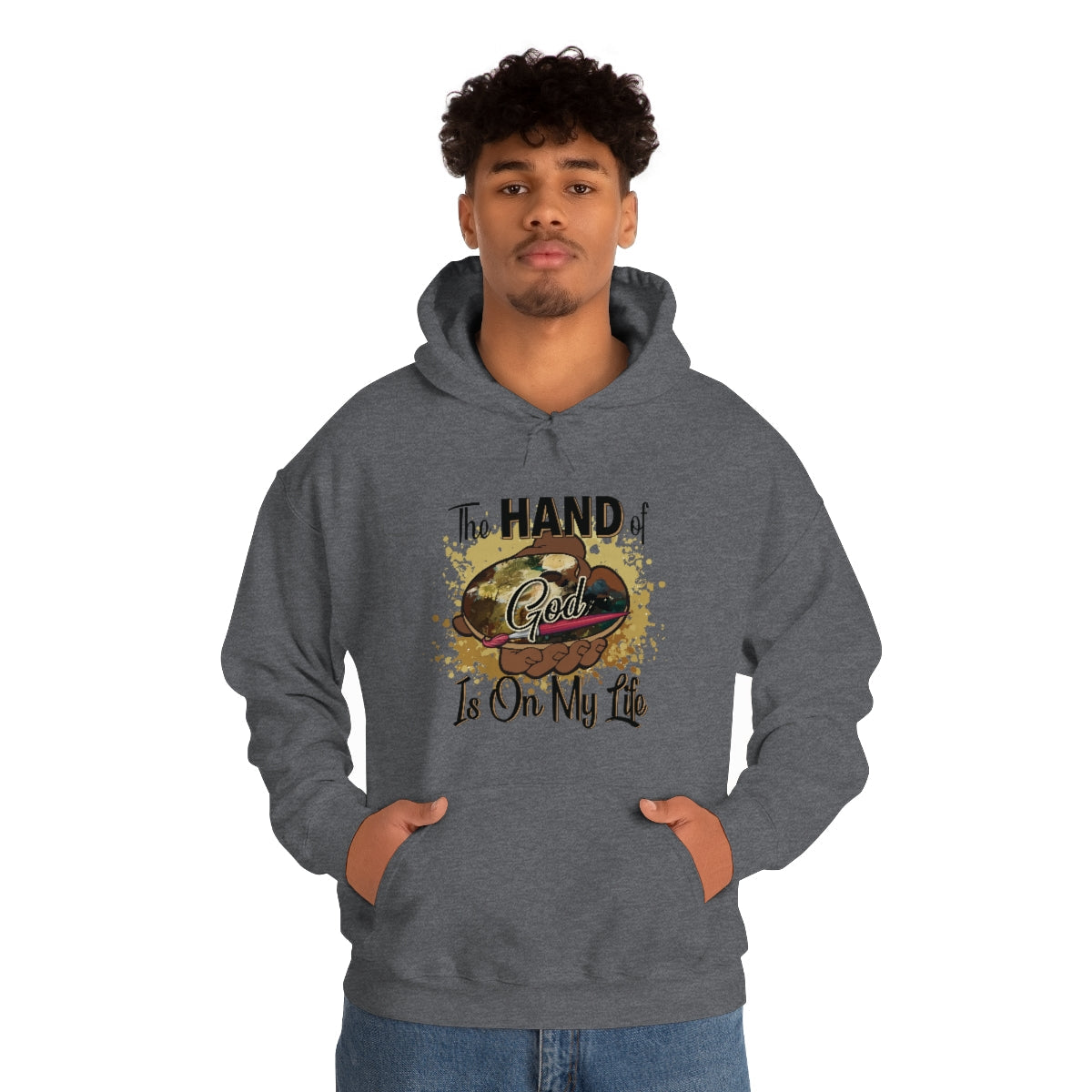 Unisex Heavy Blend™ Hooded Sweatshirt HOG Splash Navy