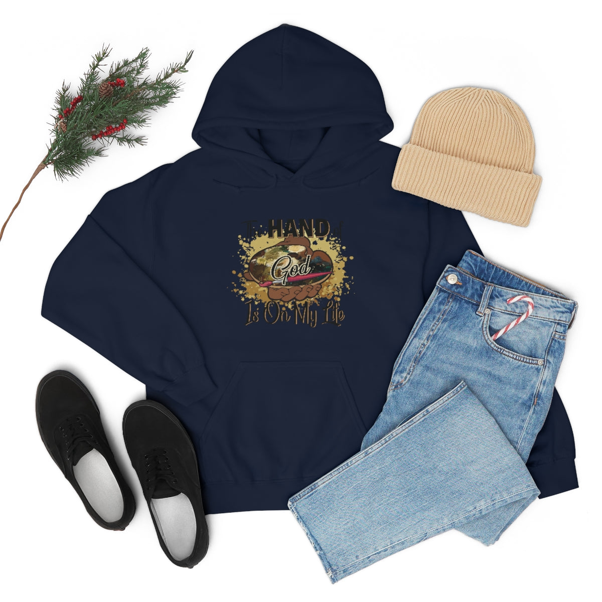 Unisex Heavy Blend™ Hooded Sweatshirt HOG Splash Navy