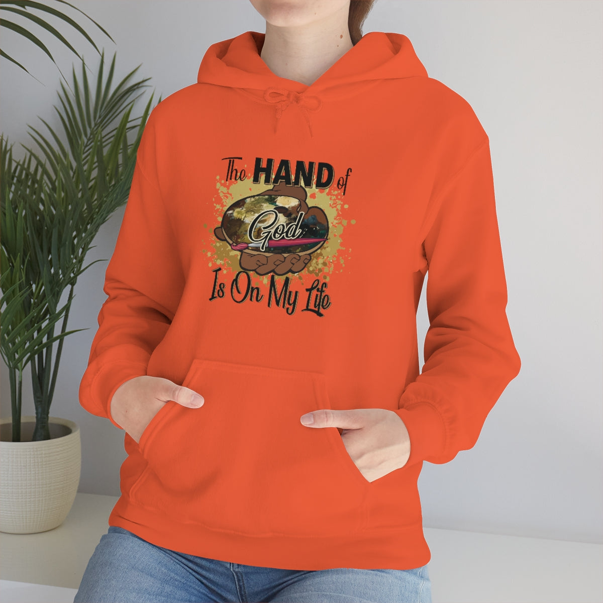 Unisex Heavy Blend™ Hooded Sweatshirt HOG Splash Gold