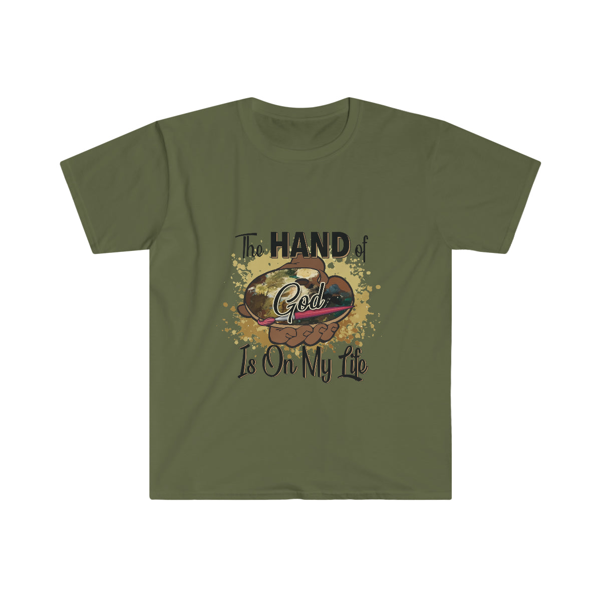 Unisex Softstyle T-Shirt HOG Splash Military Green