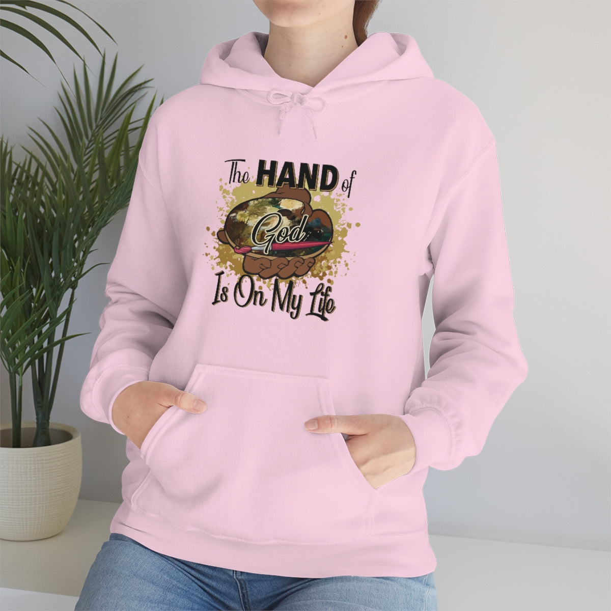 Unisex Heavy Blend™ Hooded Sweatshirt HOG Splash Light Pink