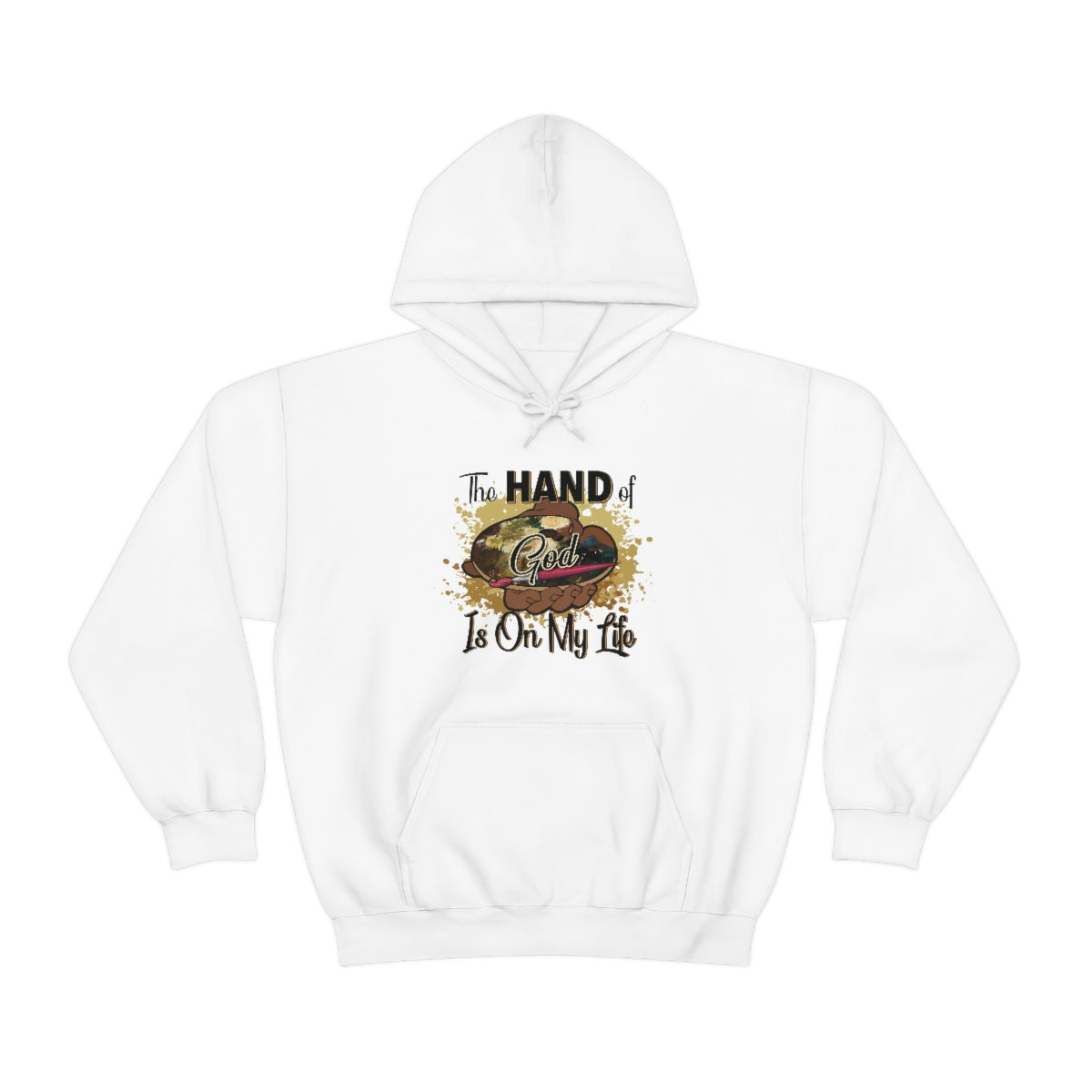 Unisex Heavy Blend™ Hooded Sweatshirt HOG Splash White