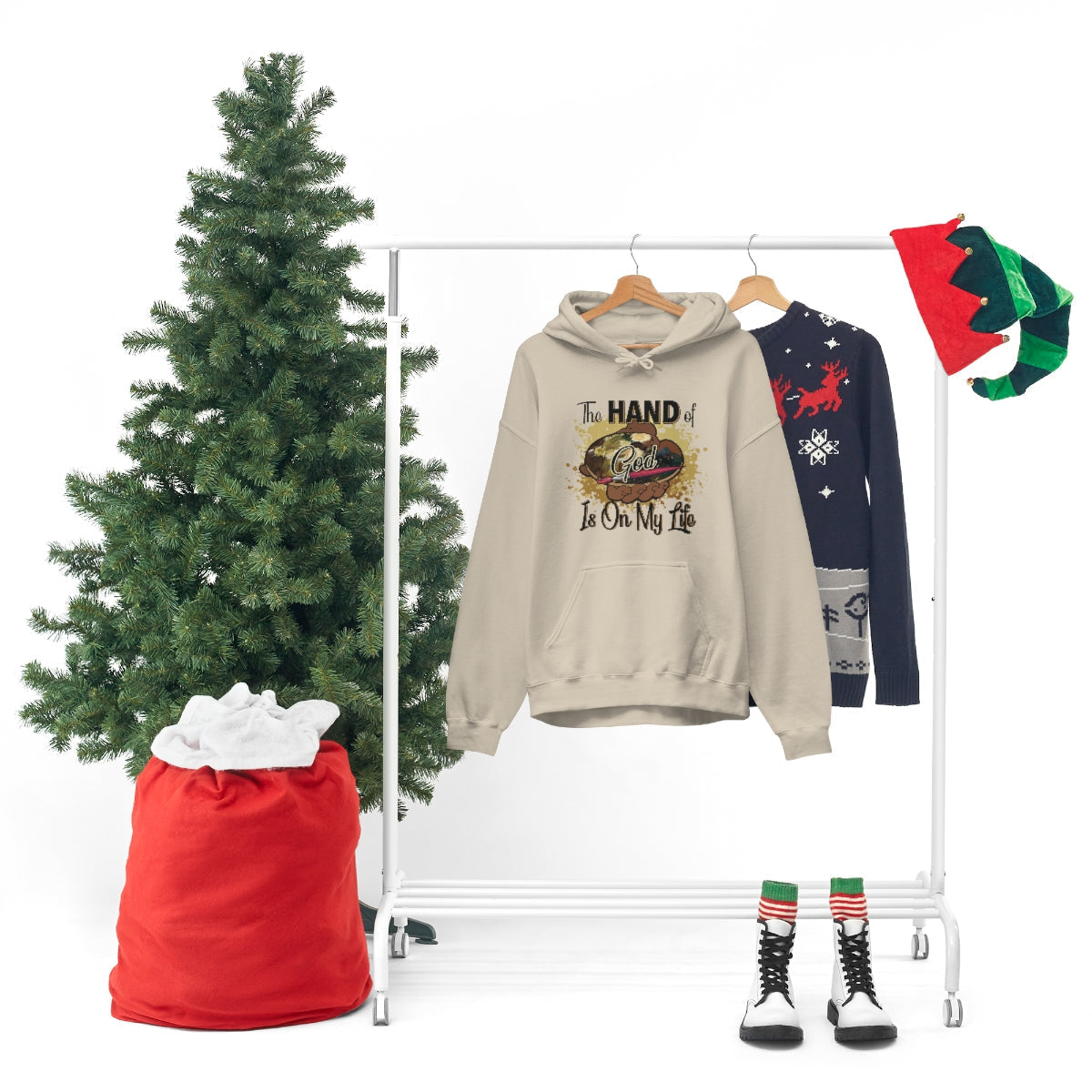 Unisex Heavy Blend™ Hooded Sweatshirt HOG Splash Sand