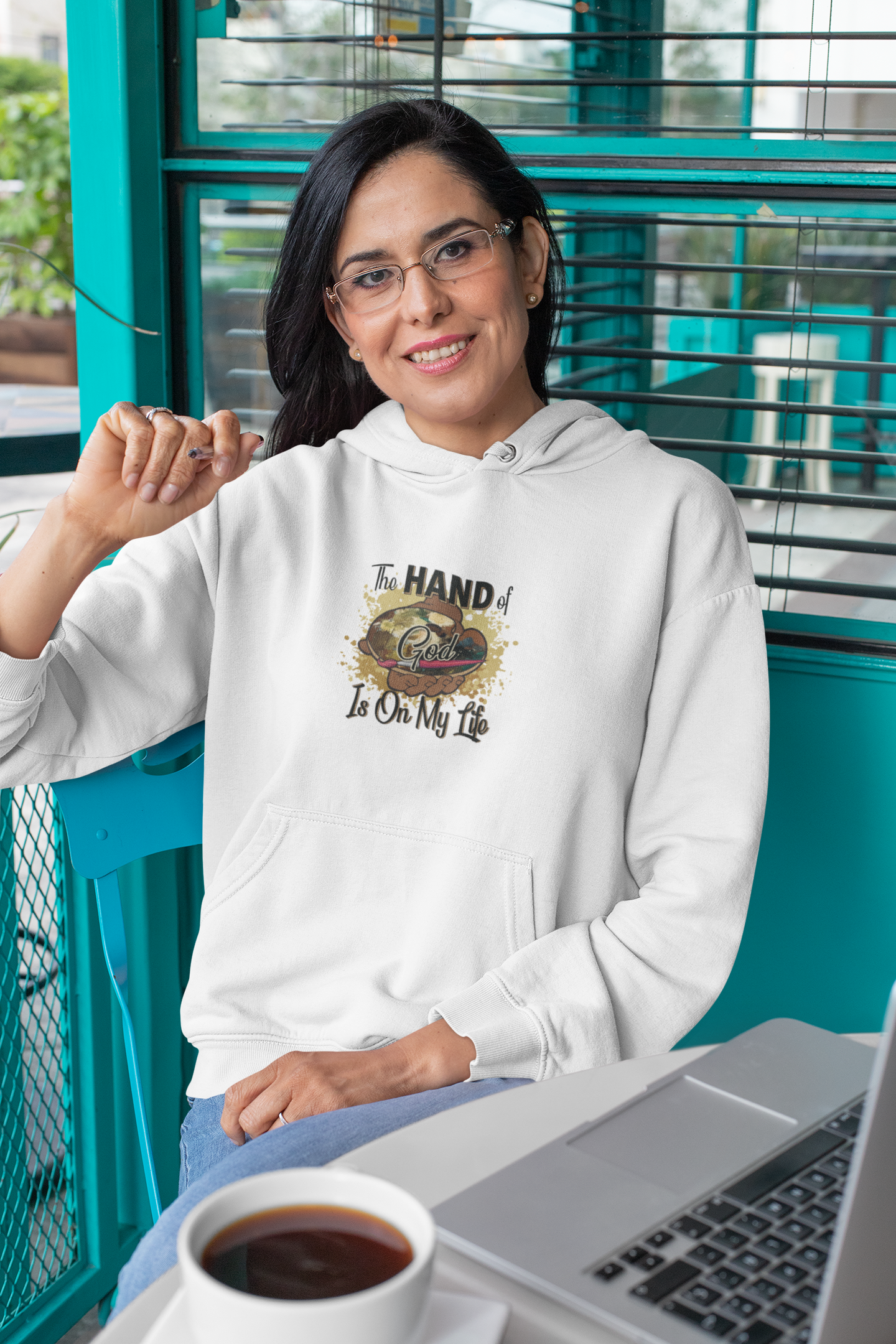 Unisex Heavy Blend™ Hooded Sweatshirt HOG Splash White
